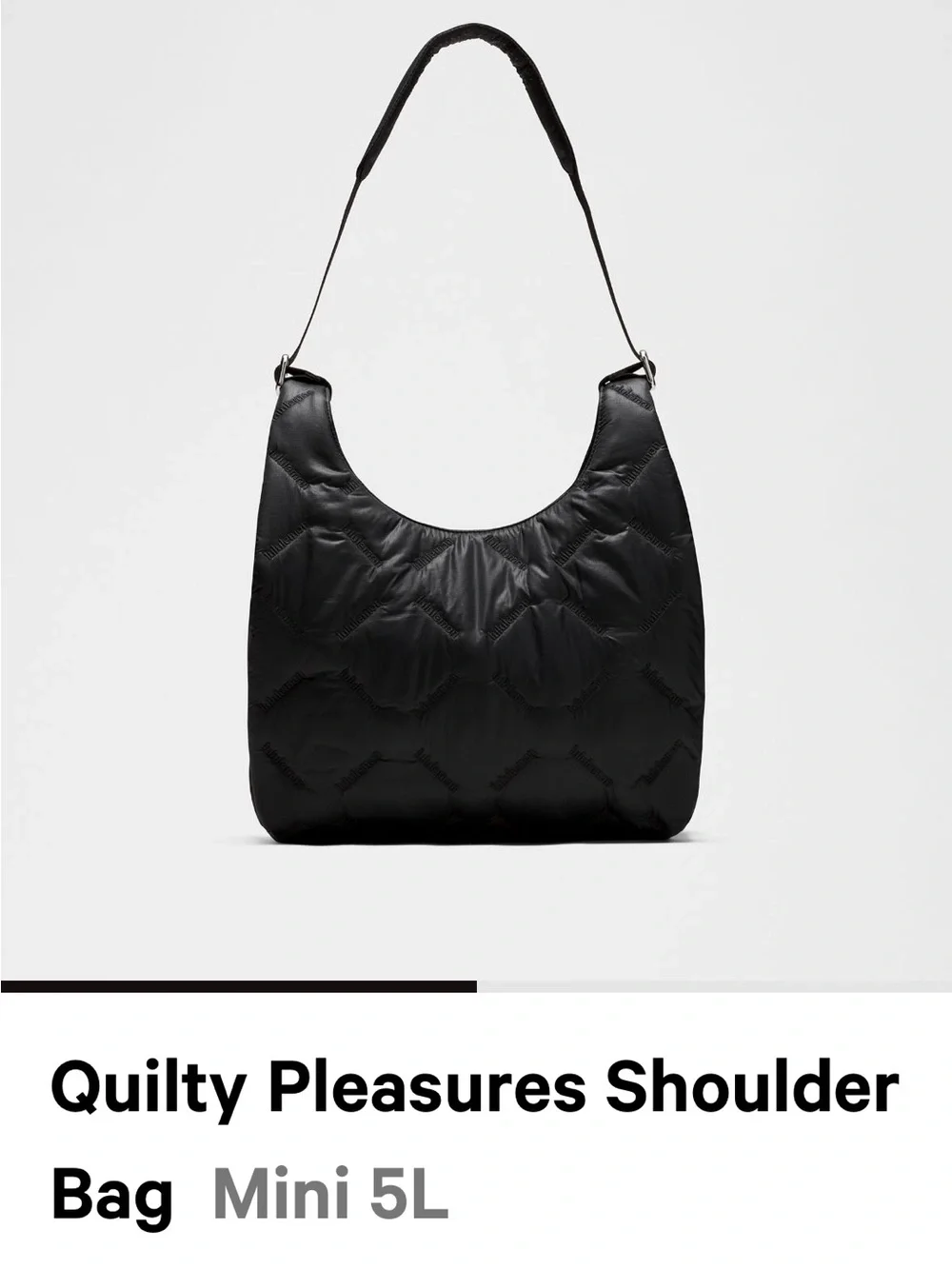 Lululemon Quilty Pleasures Shoulder Bag Mini 5L - Black NWT